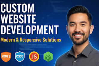 develop a fully custom coded website