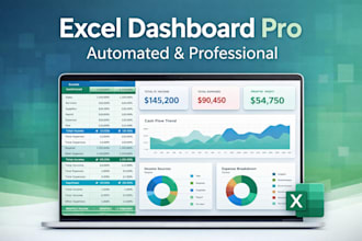 iwill create an excel dashboard for your business finances