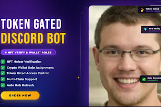 build token gated crypto web3 discord bot for nft verify and crypto wallet roles