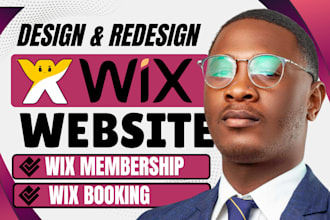 design wix booking website wix membership website wix portfolio and wix redesign