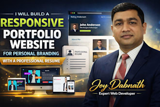 build a responsive portfolio website for personal branding