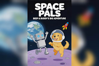 create a magical kids story with illustrations and cover
