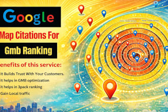 build 1000 google map local seo usa local citation gmb business ranking backlink