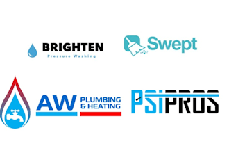 design modern and professional cleaning service logo