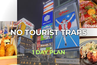 create an osaka food guide with local hidden gems