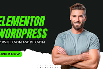 elementor, wordpress website with elementor pro, elementor website design