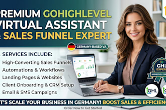 germany gohighlevel virtual assistant gohighlevel sales funnel highlevel expert