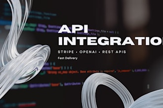 integrate any API into your web app or backend