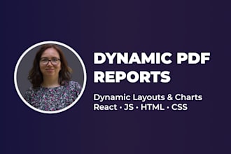 build custom PDF reports and data charts