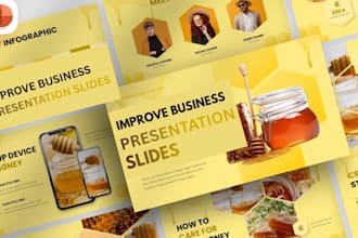 improve business presentation slides powerpoint template canva presentation