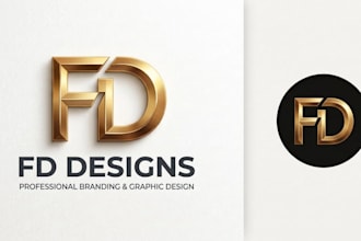 design a luxury metallic logo for your professional