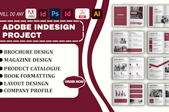 adobe indesign project brochure design magazine, product catalog, adobe indesign
