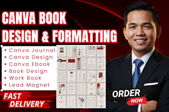 design ebook and book, templates,editable journal using canva, canva book design