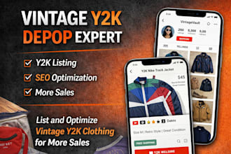 list and optimize vintage y2k depop products for more sales