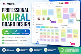 design mural boards for workshops, sprint planning and user journeys