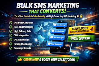 send bulk SMS marketing campaign and high converting sms blast