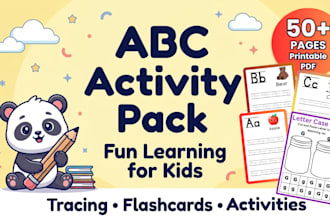 design alphabet worksheets and kids activities printables