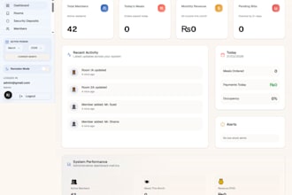 develop hotel management system with room billing and mess management