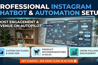 build manychat automation, instagram chatbot, and ai leads generation funnel