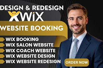 redesign wix booking website salon website coach website