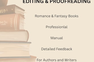 proofread and edit your german romance or fantasy books