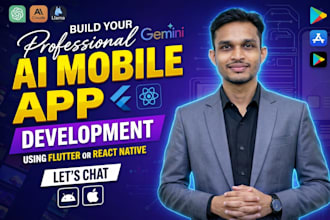build your ai mobile app, ai saas app, ai chatbot