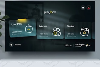rebrand iptv smarters, customize xciptv player, and update ott app uiux design