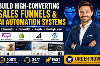 setup gohighlevel lead magnet sales funnel landing page email ai automation