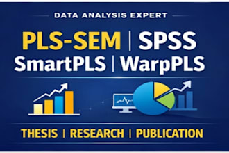 do data analysis using smartpls, warppls, spss and interpretation