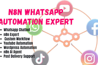 n8n whatsapp chatbot n8n ai agent expert n8n whatsapp chatbot n8n automation n8n