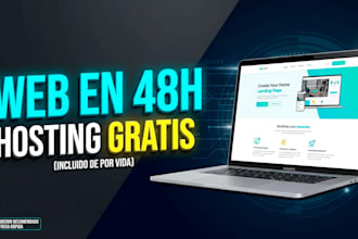 tu landing page o web micro nicho en 48h con hosting gratis