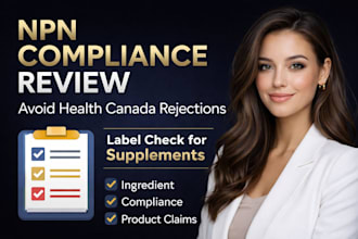 review your health canada npn product label for nhp compliance