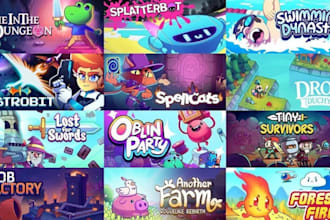 illustrate steam capsule art store banner game art cover pixel art video game ui
