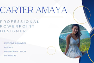 do powerpoint presentation design, or investor pitch deck