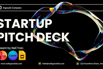 design winning startup investor pitch deck, fundraising venture capital slides