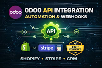 integrate odoo erp with any API, saas, or external system