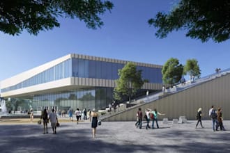 design 3d photorealistic museum, 3d art gallery, exhibition hall, memorial hall