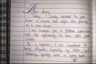 write neat handwritten notes, letters, and assignments