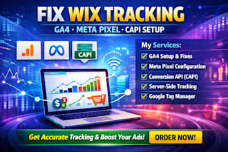 fix wix google analytics server side tracking meta pixel setup conversion api