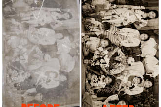 restore and sharpen your old family photos