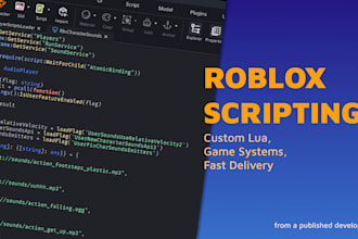 write custom lua scripts for your roblox game