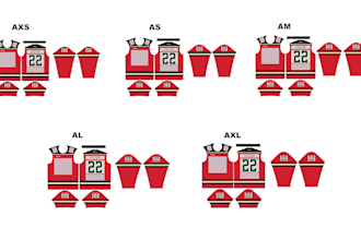 layout jersey design into patterns for sublimation printing