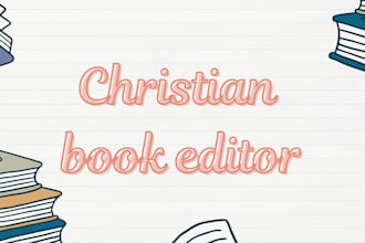 christian book editor KDP formatting and manuscript critique