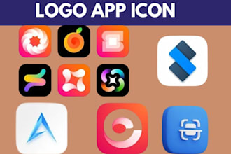 design stunning app icon for your app website, app icon logo, minimalist icons