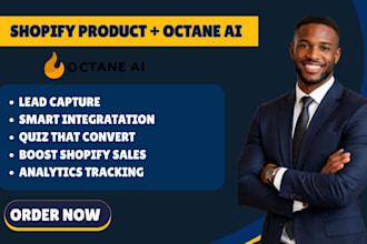 build shopify store, octane quiz funnel, logo design