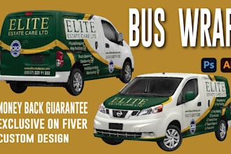 design a creative wrap for your van, car, bus, truck