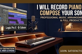 record piano and compose a custom music arrangement for your song