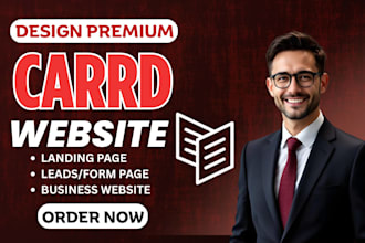design or redesign a modern carrd website and landing page seo