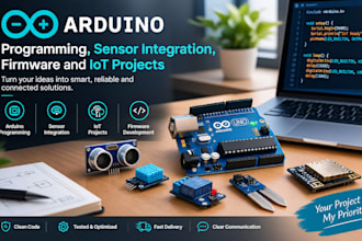 do arduino programming, sensor integration, firmware and iot projects