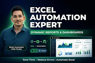 develop excel vba automation and real time dashboards